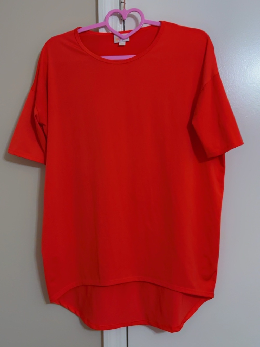 LuLaRoe Bright Red Short Sleeve Mini Dress